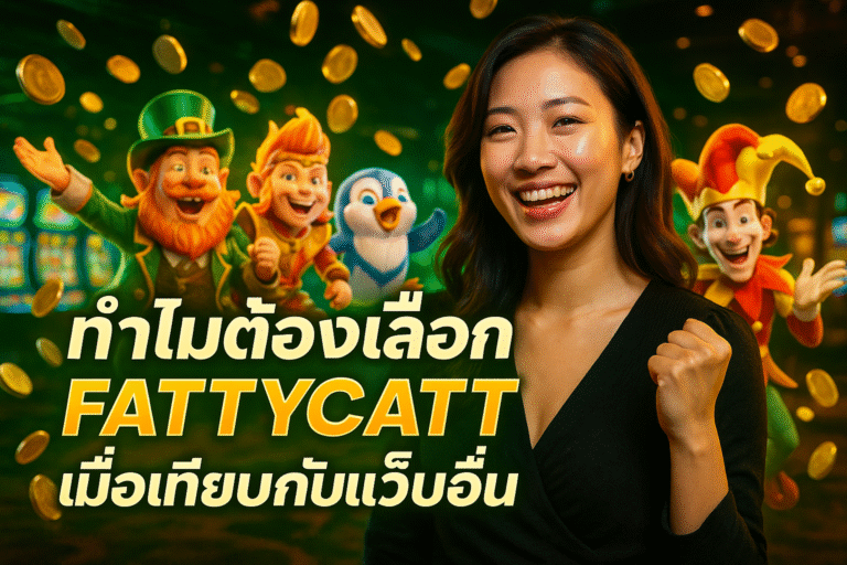 ทำไมต้องเลือก FATTYCATT เมื่อเทียบกับเว็บอื่น